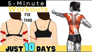 Back Workout ➡ Back Fat & Bra Bulge - NO EQUIPMENT - Free