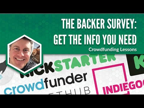 The Backer Survey: Get the Info You Need