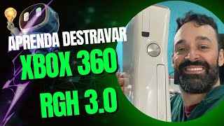 Destrave do Xbox 360 slim branco placa e Drive RGH 3.0