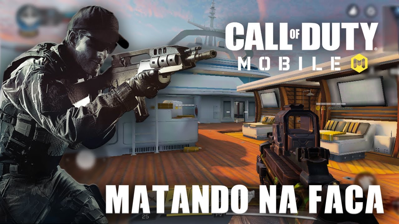 15 KILL SÃ“ NA FACA!!!!! - Call of Duty Mobile. - 