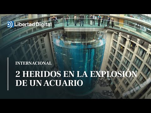 2 heridos en la explosión del mayor acuario cilíndrico del mundo