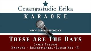 These Are The Days : Jamie Cullum : Karaoke Instrumental Lower Key  F