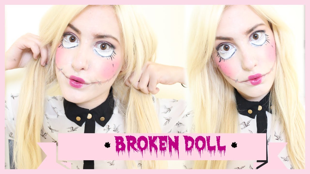 Broken Doll ♡ HALLOWEEN Makeup Tutorial | STEFY PUGLISEVICH - YouTube