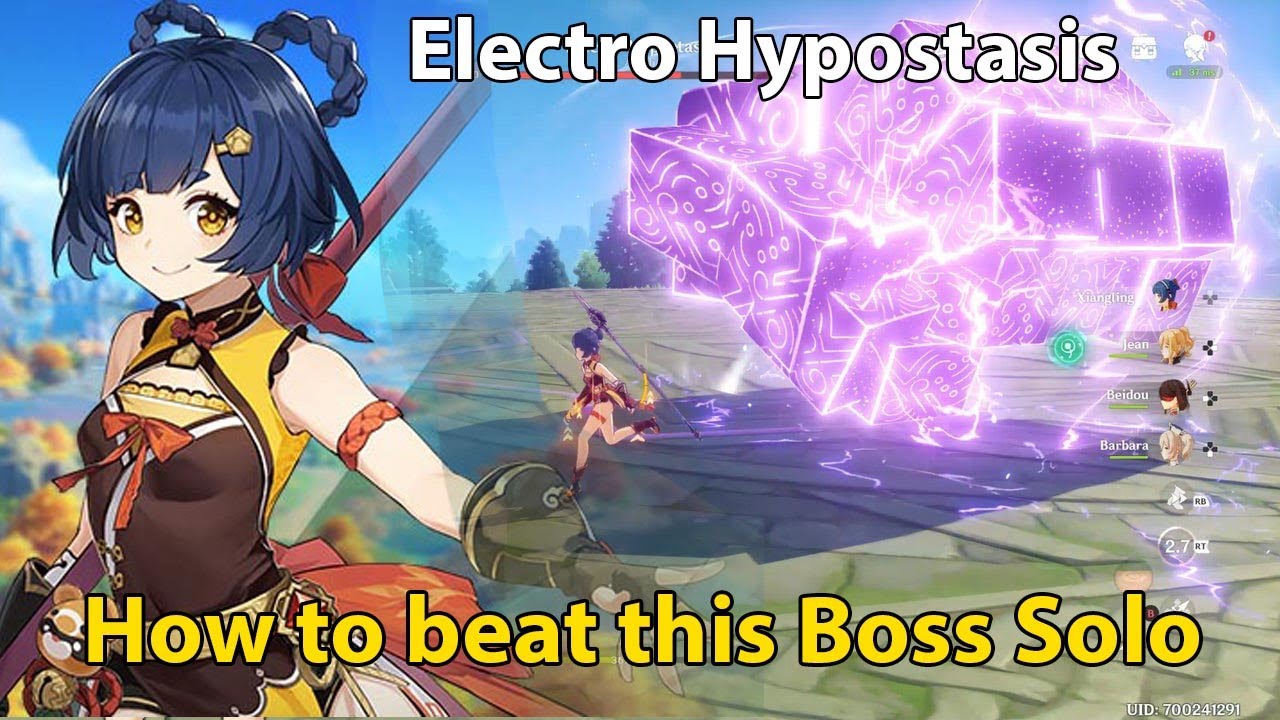Electro hypostasis Boss Solo Battle only using XIANGLING - Genshin ...