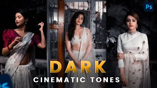 Black Tone Edit: Photoshop Tutorial | Black Moody Color Grading in Photoshop