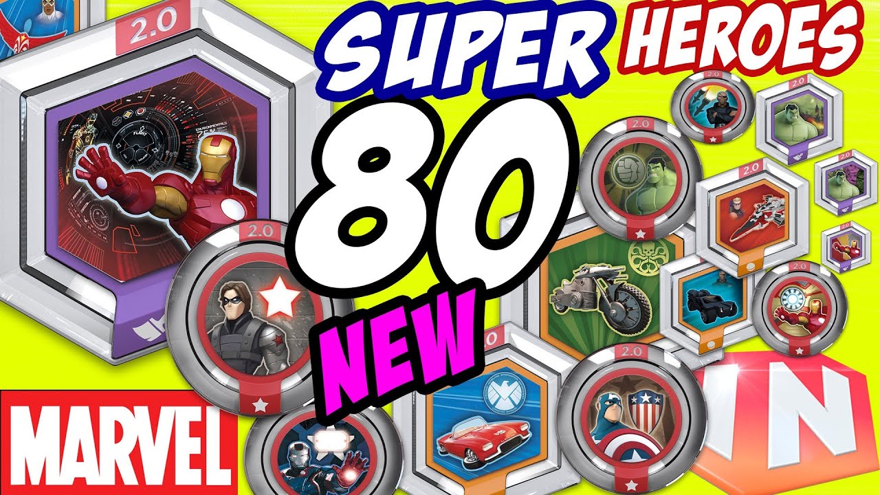 Disney Infinity 2.0 - 80 Marvel Super Heroes Power Discs! (New In-Game Features) - Disney Infinity 2.0 - 80 Marvel Super Heroes Power Discs! (New In-Game Features)
