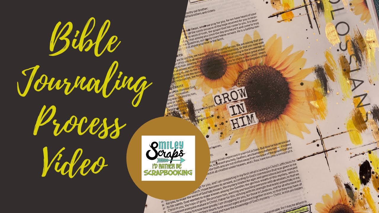 Bible Journaling Process Video # 9 - YouTube