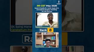 Rank 8 Credits Dr. Amrit Nasta Sir's Conceptual Surgery Teaching for his Success