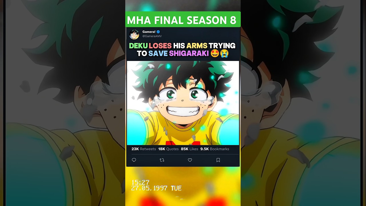 DEKU LOSES his ARMS trying to SAVE SHIGARAKI 🤩😭 | 