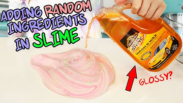 ADDING The Most RANDOM INGREDIENTS IN SLIME ~ Trying to find new slime ingredients!  Slimeatory #433