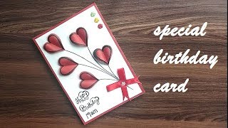 Diy - Beautiful Handmade Birthday Card Idea For Mom - Diy Greeting Cards For Birthday