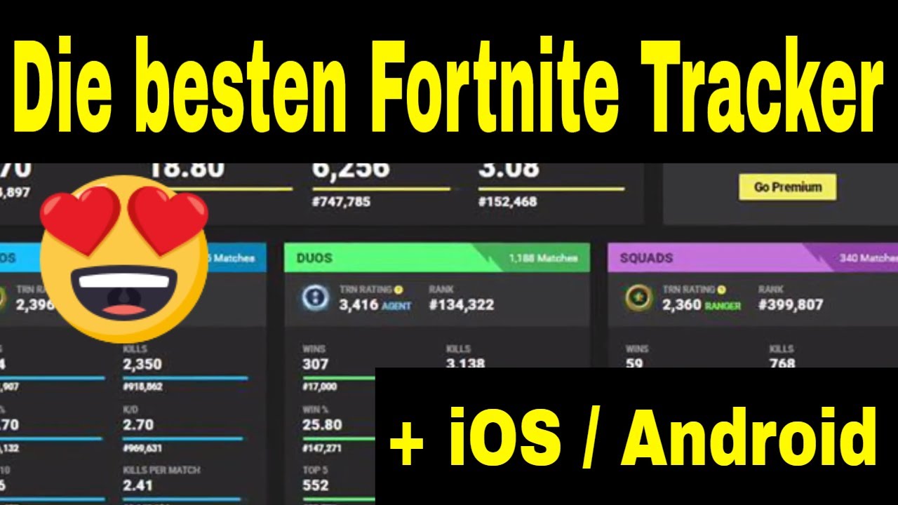 Die Besten Fortnite Tracker Fortnite Tracker Deutsch Fortnite Stats Apps Best Of Youtube