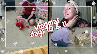 Vlogmas Day 10 &amp; 11 | wrapping gifts &amp; BABW friends Christmas Party!