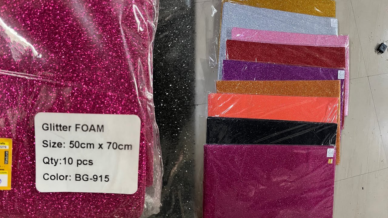 Glitter Foam Sheet, Hobby Lobby