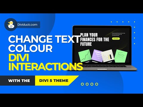 Divi 5 Interactions: Change Text Color on Button Click! (Simple & Powerful)