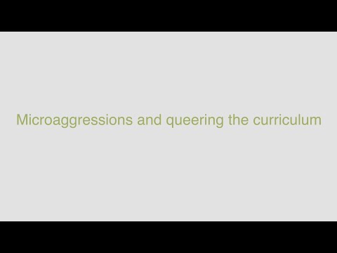 Thumbnail for the embedded element "Nik Basset:  Microaggressions and queering the curriculum."