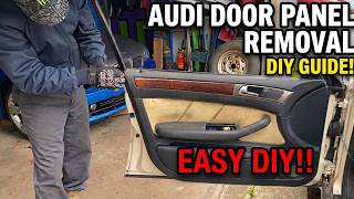 Audi front door panel card need to come off? DIY!
