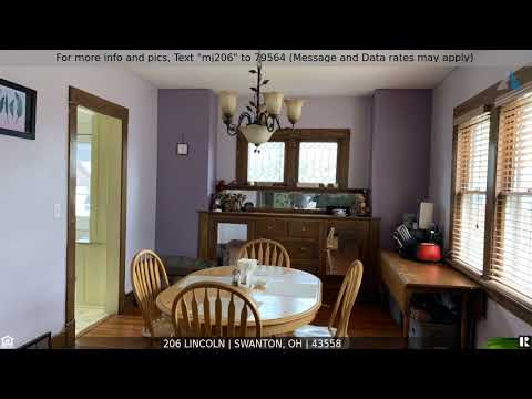 206 Lincoln, Swanton, OH home video tour