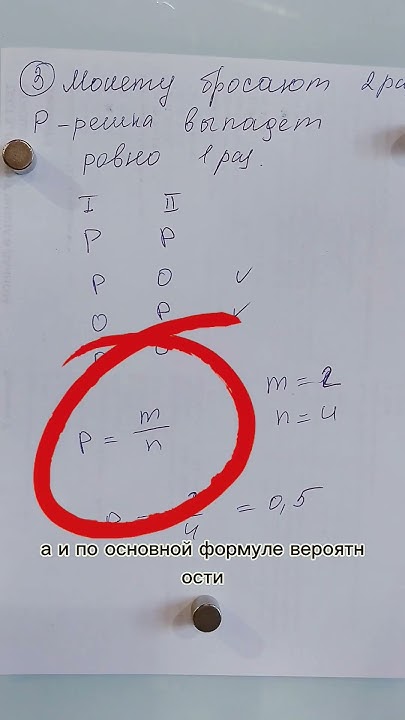 монету бросают 2 раза. Найдите вероятность того, что орел выпадет ровно ...