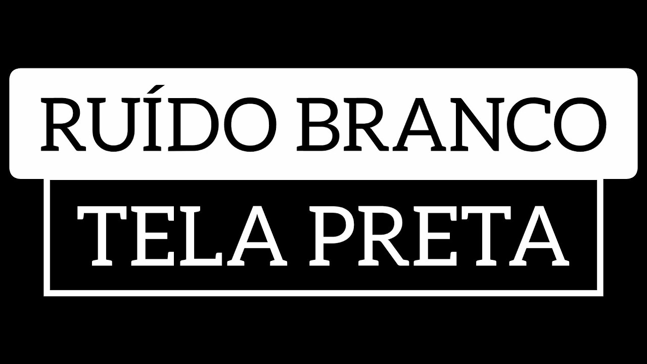 Tela Preta com Ruído Branco calmante para bebês e adultos | Sono profundo e longa 🌙💤