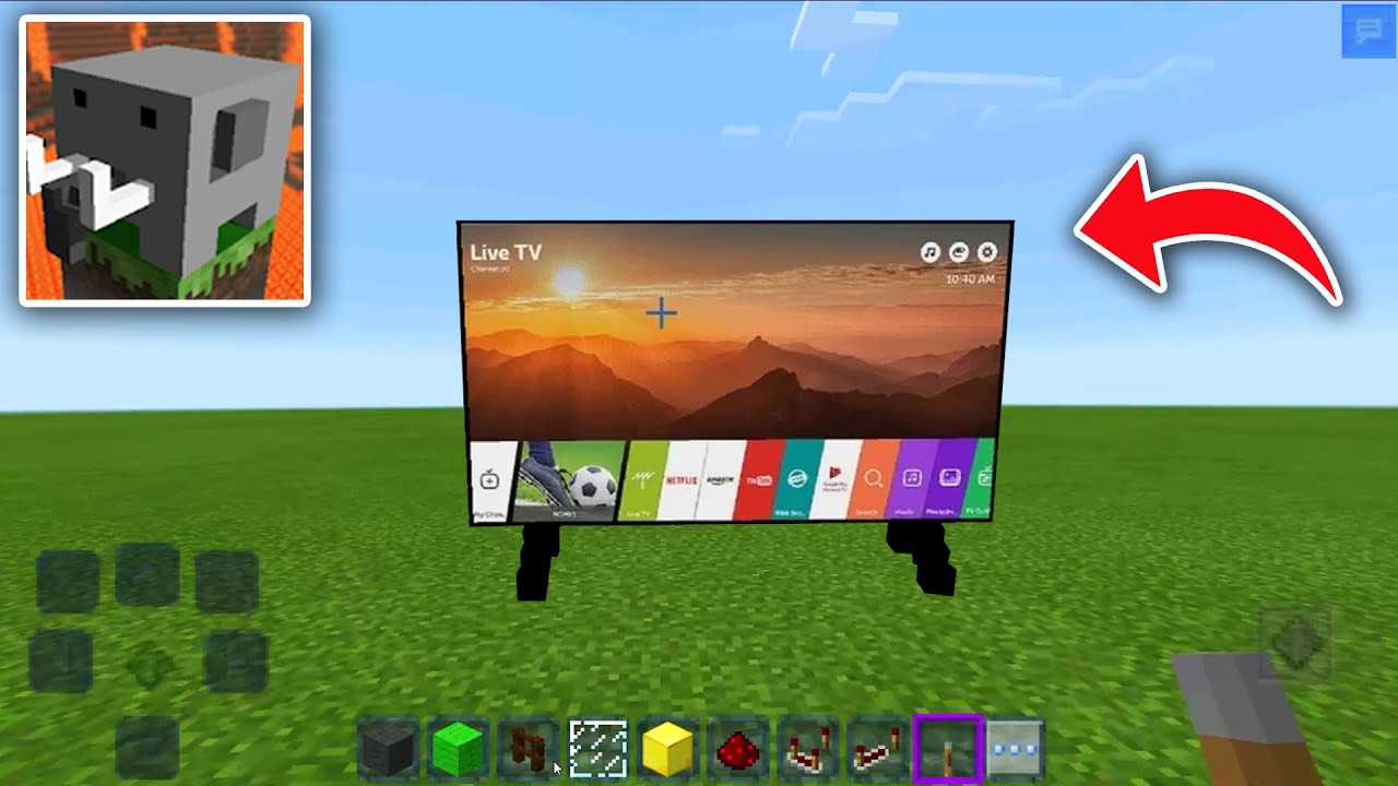 How to Make WORKING TV in CRAFTSMAN Building Craft YouTube