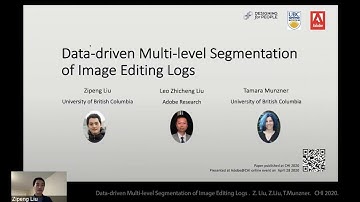 Data-driven multi-level segmentation of image editing logs.  CHI 2020.