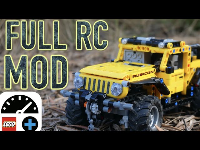 LEGO Technic Jeep Wrangler Full RC Mod 42122 - YouTube