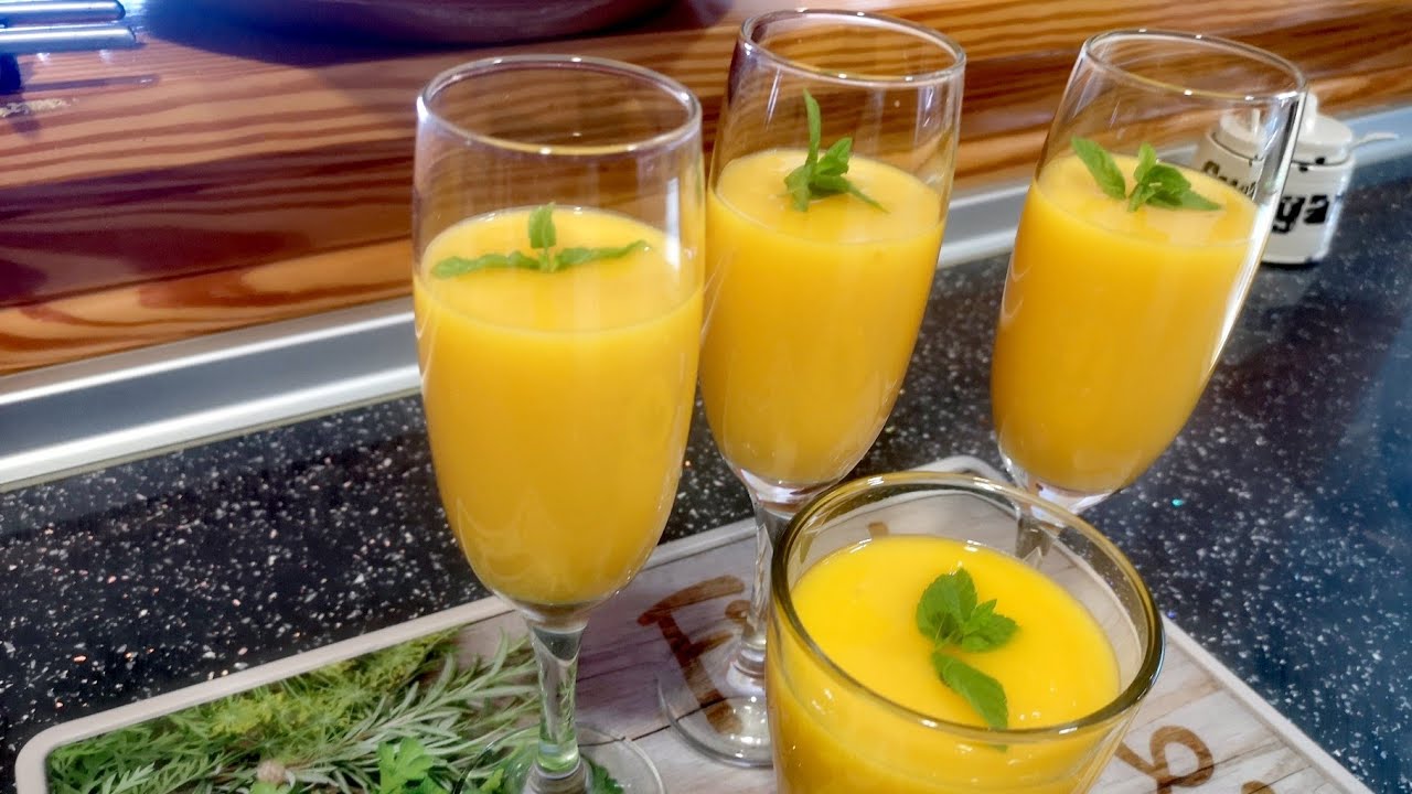 🥭🍊SMOOTHIE O SORBETE DE MANGO Y NARANJA 🥭🍊