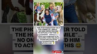 Photographer Told The Horse To 'Smile' — And He ACTUALLY Did It! 😂🐴#shorts #family #trending