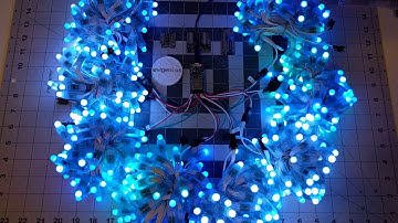 Octo Level Shifter FeatherWing + FastLED + ESP32 Web Server