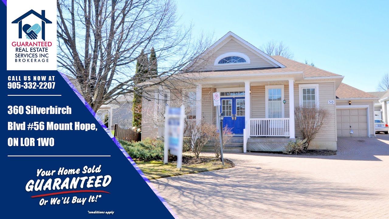 56 Silverbirch Blvd Mount Hope, ON L0R 1W0 YouTube
