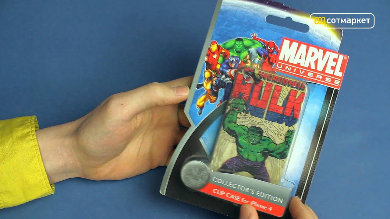 Видео обзор аксессуара для Apple iPhone 4/4s MARVEL от Сотмаркета