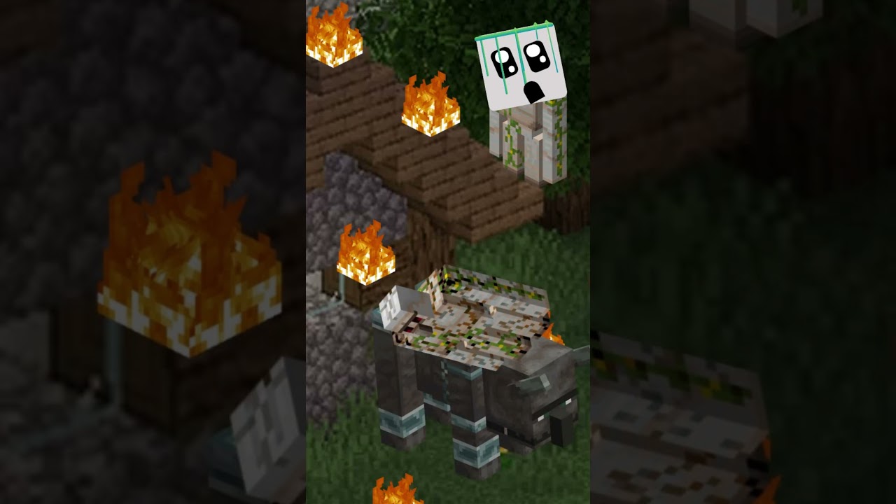 la vida de un iron golen ):  #minecraft #robot #animation #sad #minecraftshorts #irongolem #triste