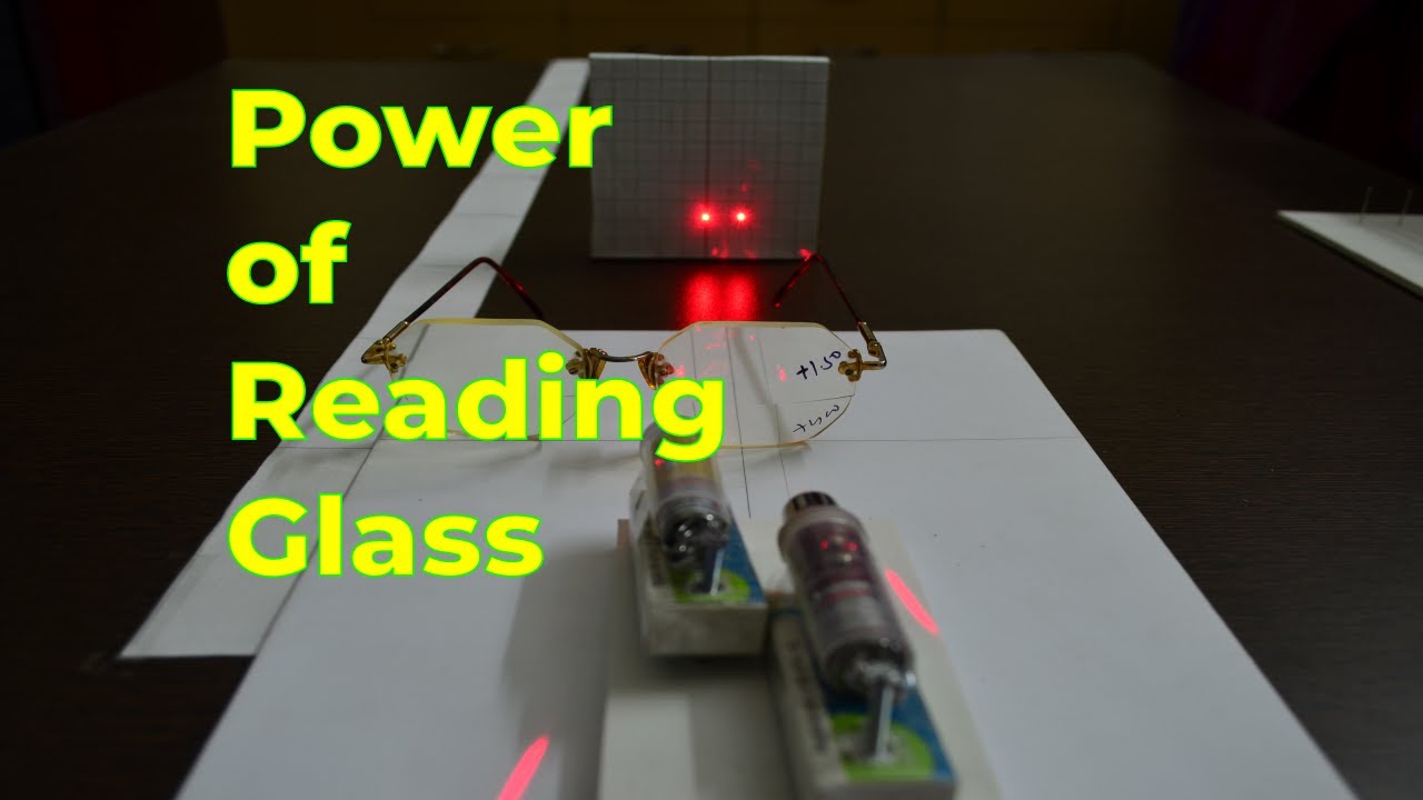 Measure power of reading glass with everyday things YouTube