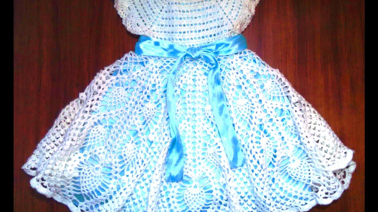 Ажурное Детское Платье Крючком 1 Часть фото 17