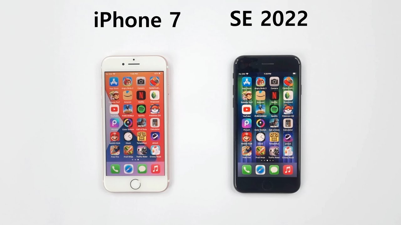 iPhone 7 vs iPhone SE 2022 - SPEED TEST! - YouTube