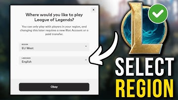 How To Select Region When Creating Account In League Of Legends