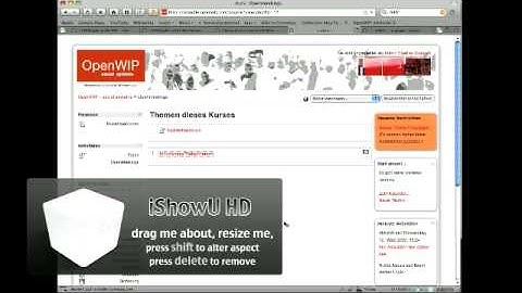 Openmeetingsintegration in Moodle