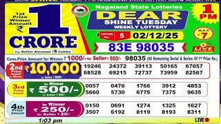 Nagaland State Lottery Sambad 1 PM Result Today 02-12-2025