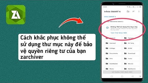 Cách khắc phục không thể sử dụng thư mục này để bảo vệ quyền riêng tư của bạn zarchiver