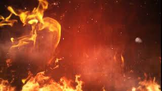 Footage Background Rising Fire