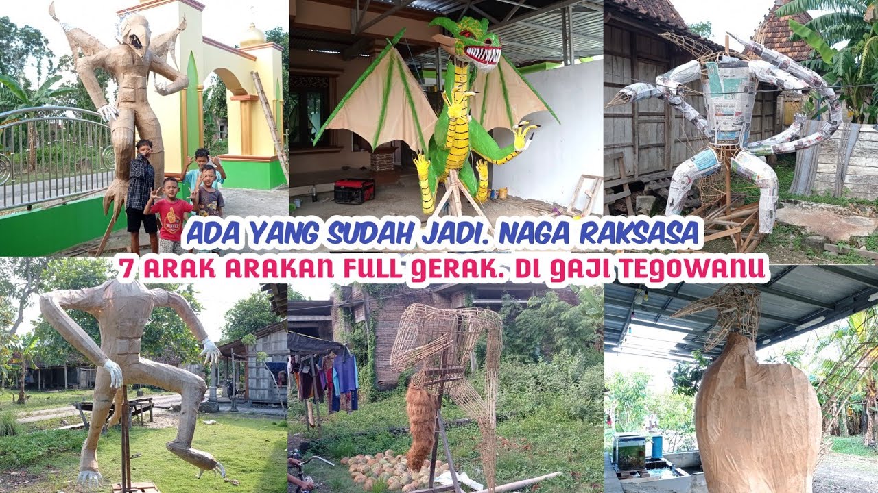 Naga Raksasa Full Gerak. Review 7 Arak Arakan Takbir Keliling Di Gaji Tegowanu Grobogan