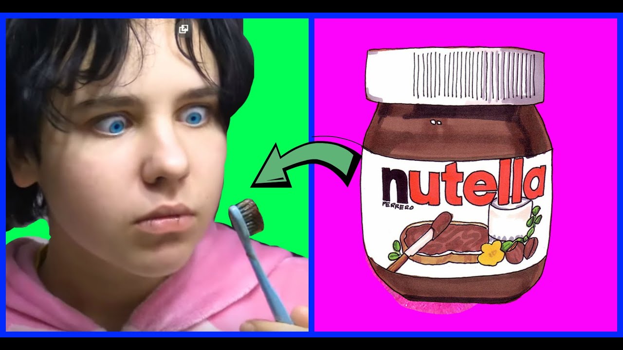 Nikita and Prank Nutella for sister