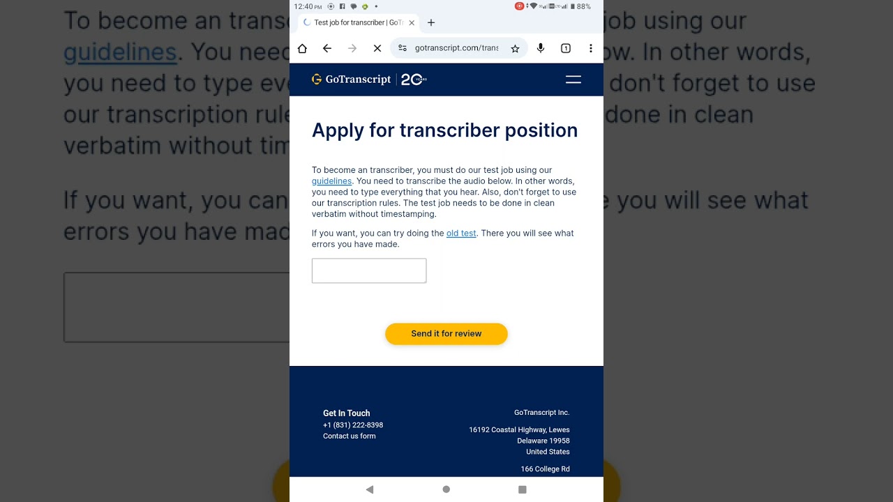 GoTranscript Hindi Test  2025 | घर से काम करें | बिना अनुभव के ऑनलाइन जॉब
