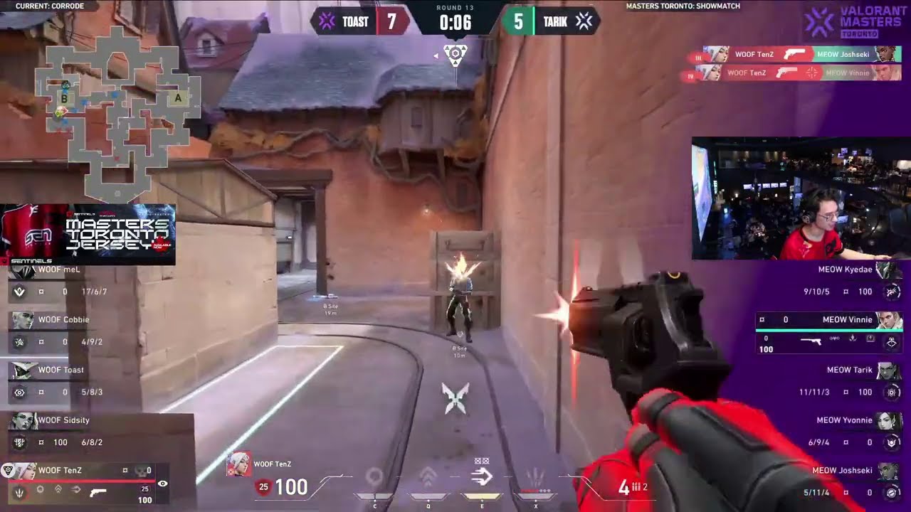 SEN Zekken react to SEN TENZ INSANE 1v4 PISTOL CLUTCH in SHOWMATCH | Team Tarik vs Team Toast |