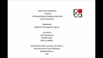 EJERCICIO AUTOMATISMO COMBINACIONAL