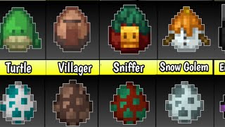 All Old VS New Minecraft Spawn Egg