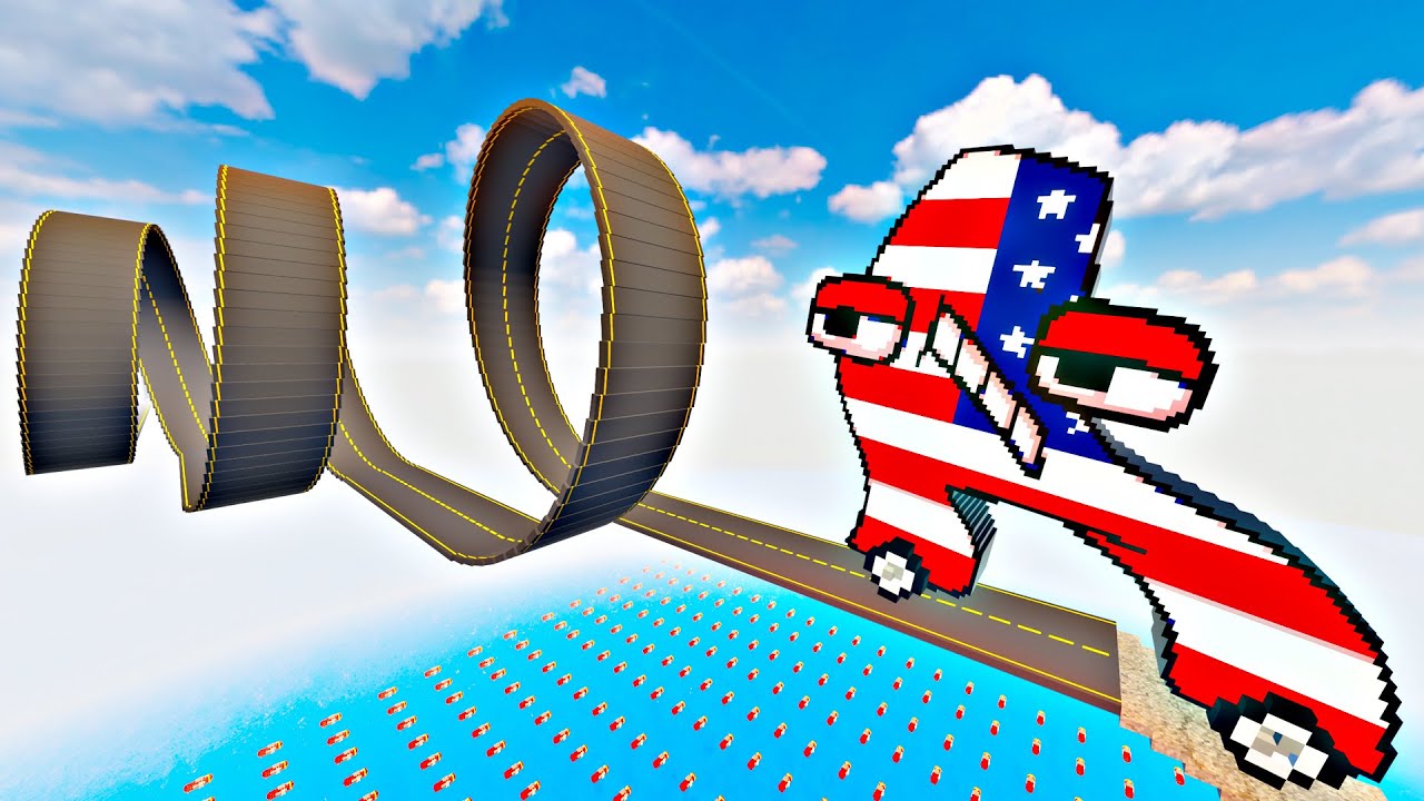 Ultimate Showdown: Country Alphabet Lore A-Z Cars vs Biggest Loop Challenges in Teardown