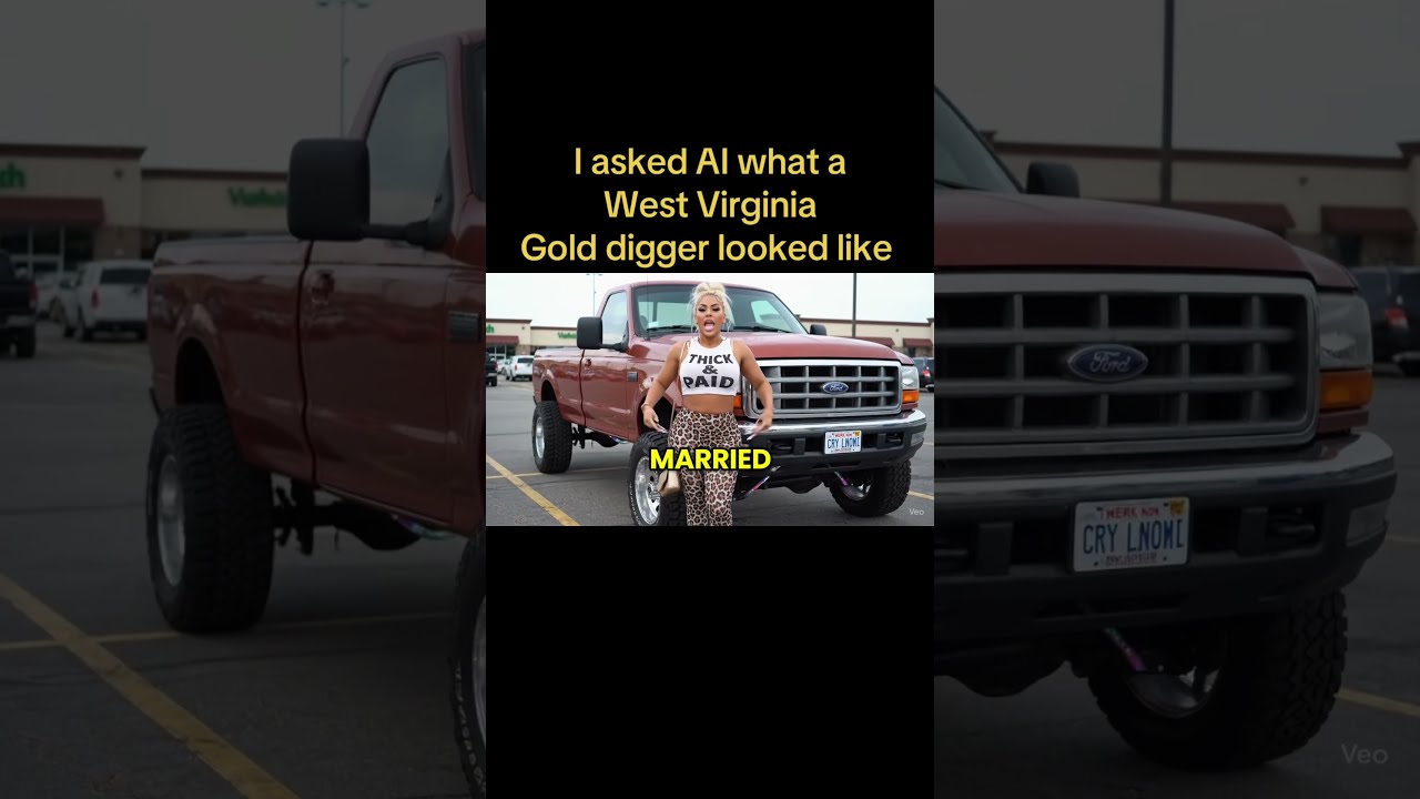 I Asked AI What A West Virginia Golddigger Looks Like Westvirginia Blonde F250