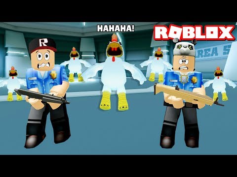 İmkansız Görev! Canavar Tavuklar Geldi - Panda ile Roblox Mad City